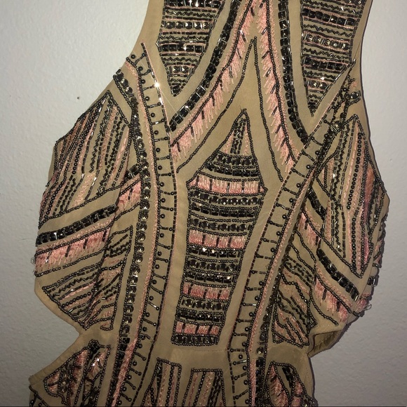 💕REVOLVE💕 Beaded Flowy Dress With Side Cutouts - Picture 3 of 6